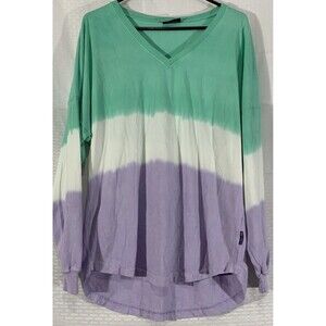Spirit Jersey Bundle Size M Long Sleeve Shirt Tie Dye Grey